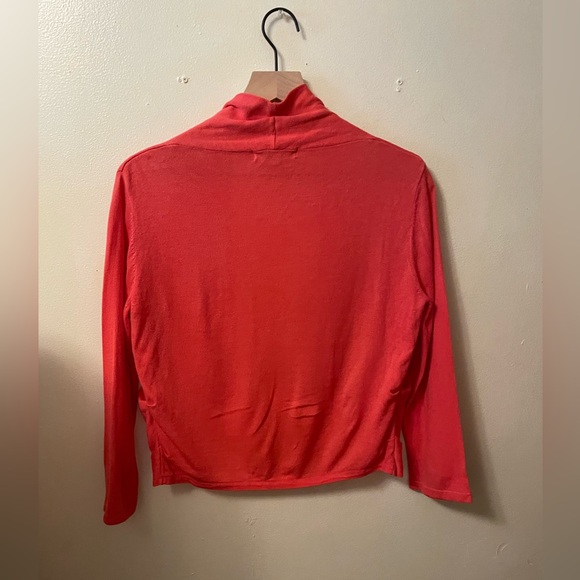 One7six pretty short jacket open front in orange melon. Size medium - Picture 2 of 3
